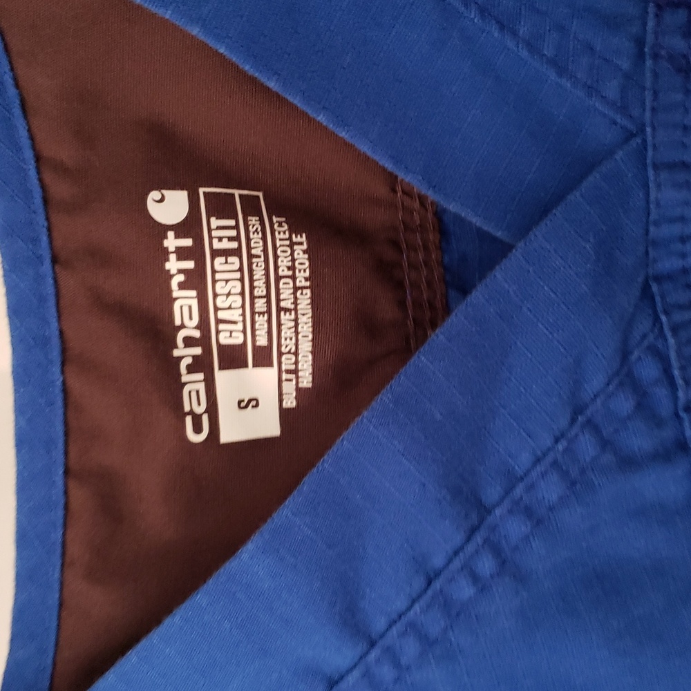 Carhartt blue Scrub Set Top(Small) & Pants(Small) - Picture 2 of 7